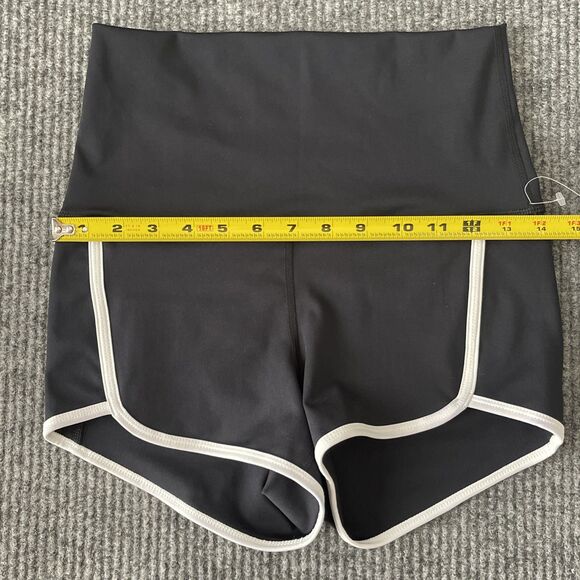 Free People FP Movement Small Shorts Island Time High Rise Black Stretch NEW - Picture 12 of 13